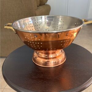 Copper Colander with Handles